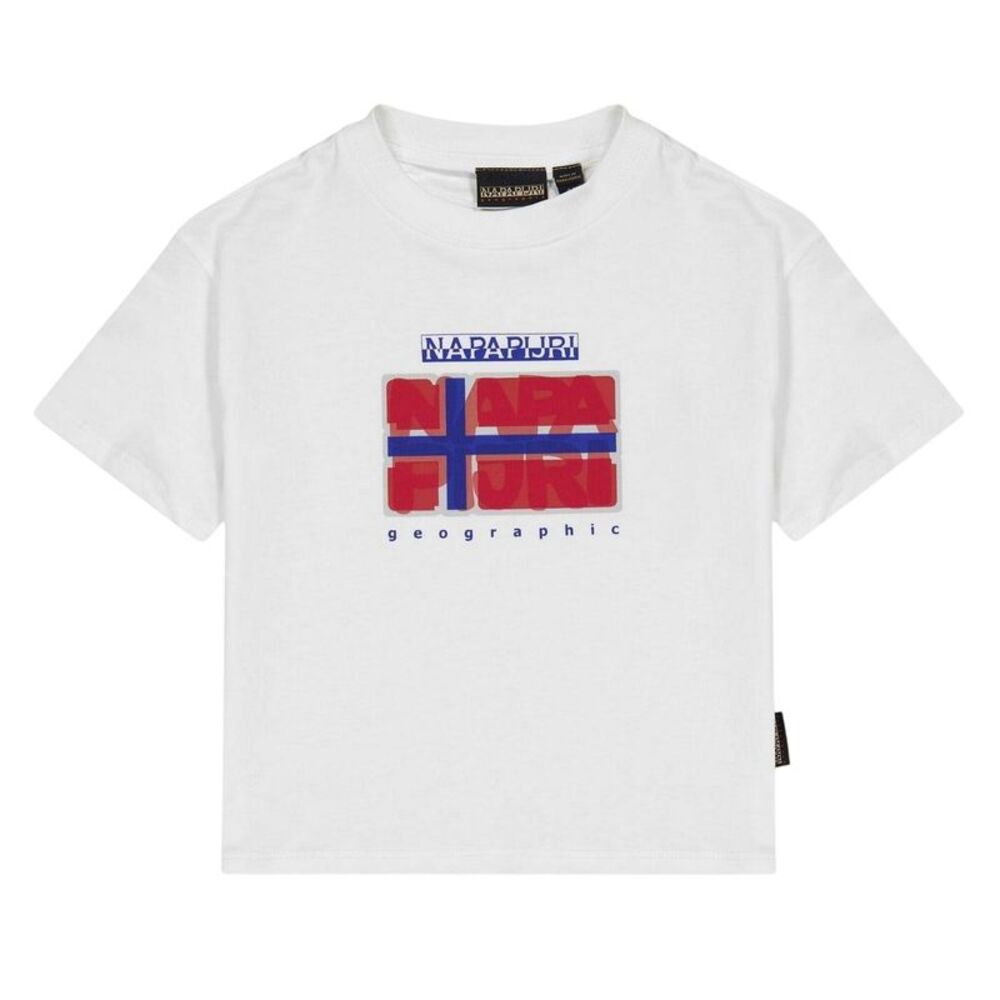 Napapijri Childrens/Kids Stella Lightweight Casual T-Shirt / Heron White